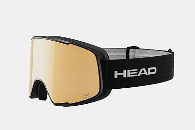 Превью Горнолыжная маска для солнечной погоды Маска горнолыжная HEAD Horizon 2.0 5K + Spare Lens Black/Gold (391265)